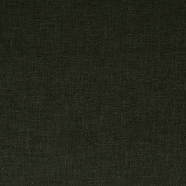 Deep forest green plain-woven cotton fabric swatch with subtle texture