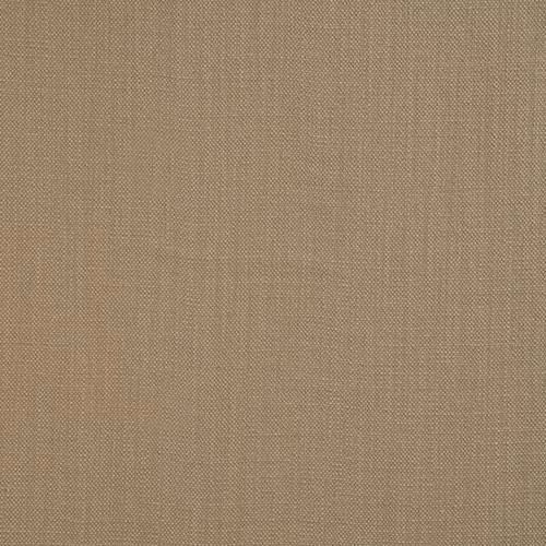 Close-up of a warm stone beige plain woven cotton fabric with fine texture