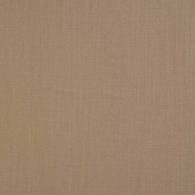 Close-up of a warm stone beige plain woven cotton fabric with fine texture