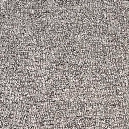 Close-up of Serpa Charcoal fabric showing a small geometric woven texture in warm grey tones.