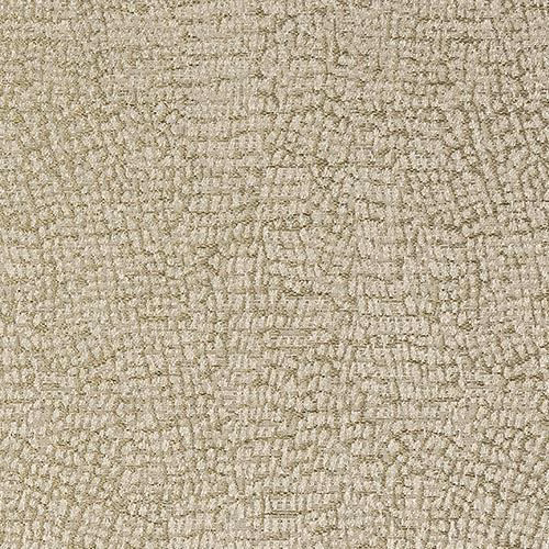 Close-up of a softly textured olive and stone woven fabric with small mottled pattern