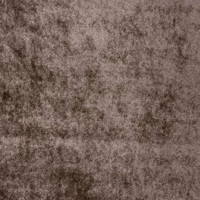 Warm taupe-brown velvet swatch with a softly mottled, plush pile