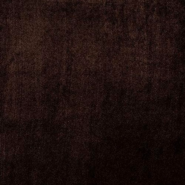 Dark mocha brown velvet swatch with a soft, subtly mottled pile