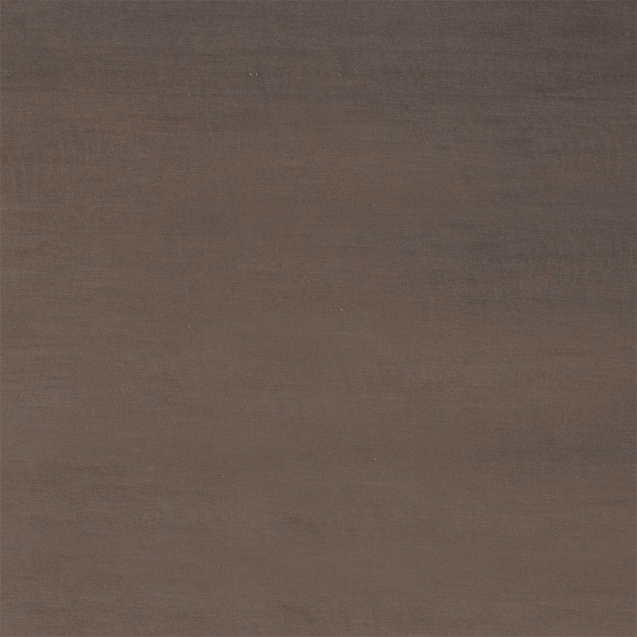 Soft taupe-brown velvet swatch with a smooth, matte sheen