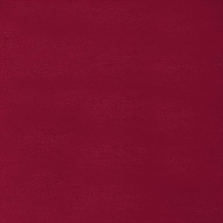 Deep raspberry-red velvet swatch with a smooth, low-sheen pile