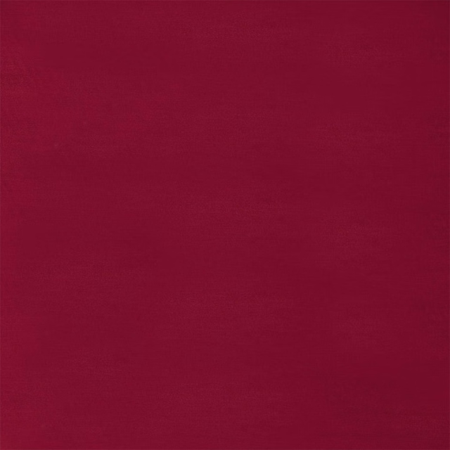 Deep raspberry-red velvet swatch with a smooth, low-sheen pile
