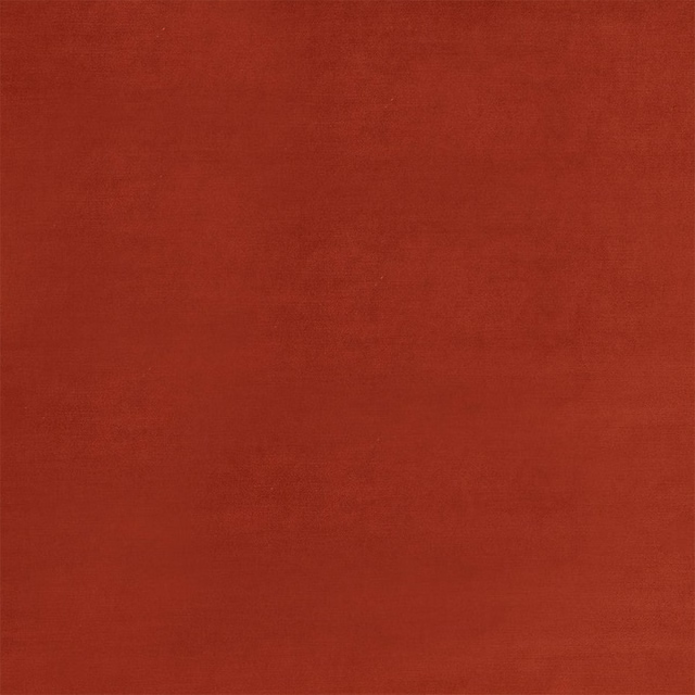 Burnt spice red velvet fabric with a soft, velvety sheen