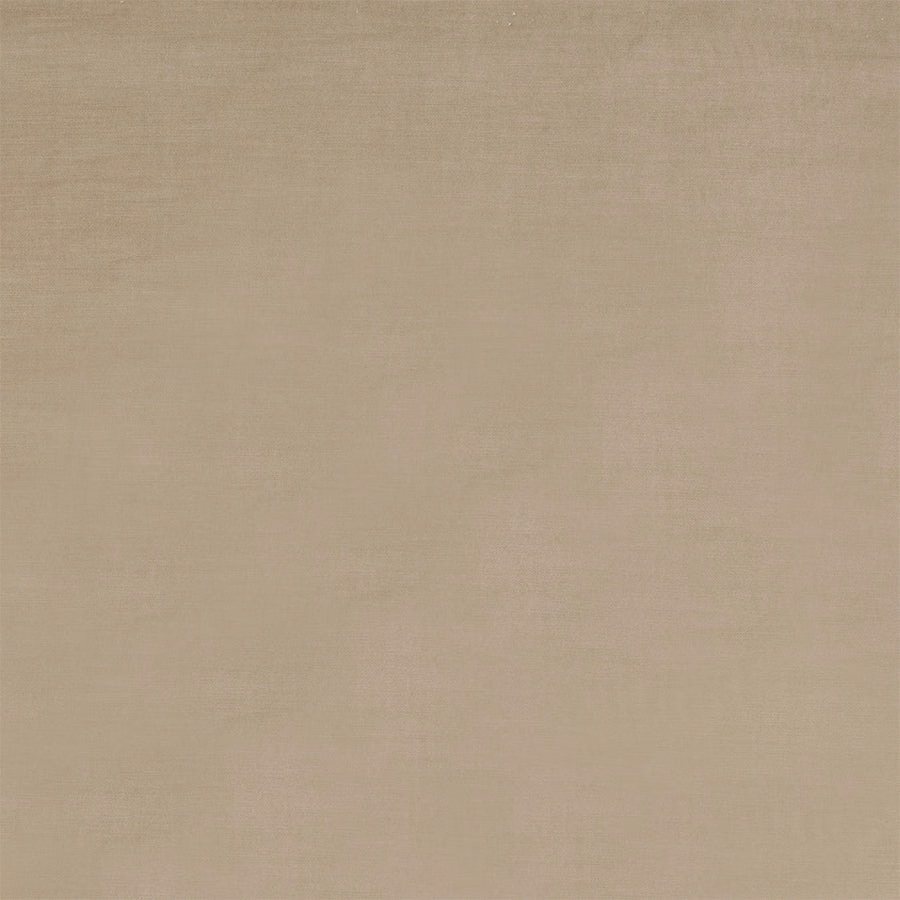 Warm stone beige velvet swatch with a soft matte sheen