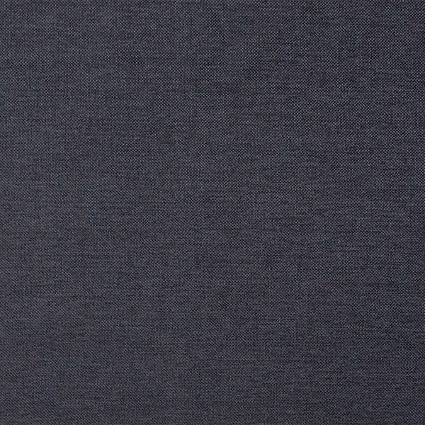Close-up of a deep charcoal grey plain woven fabric with fine texture
