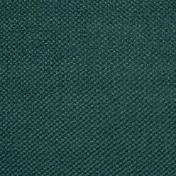 Deep pine green plain-woven fabric swatch with fine textured surface