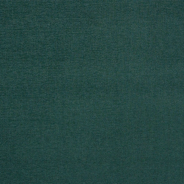 Deep pine green plain-woven fabric swatch with fine textured surface