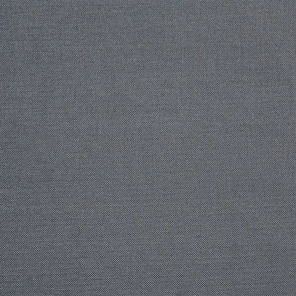 Close-up of a cool slate grey plain woven fabric with fine texture