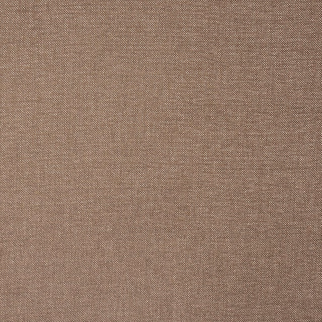 Close-up of warm truffle-brown plain woven fabric with fine texture
