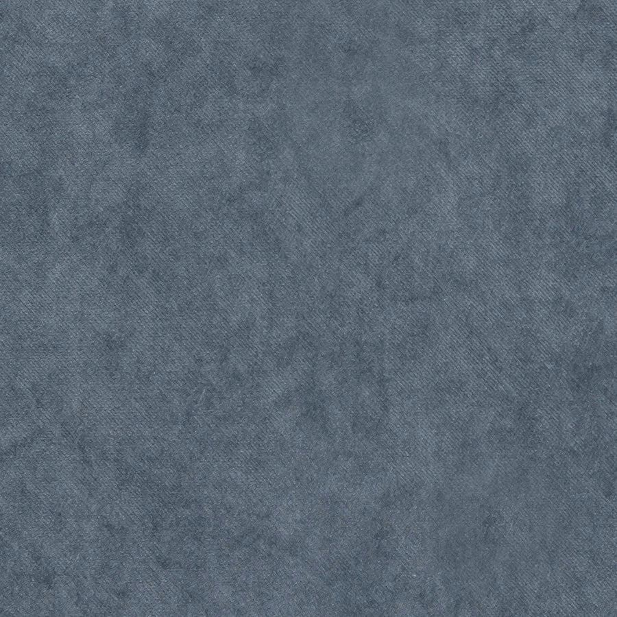 Soft blue-grey fabric swatch with a brushed, suede-like matte texture