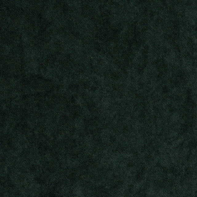 Deep forest green velvet-look fabric swatch with a soft brushed texture