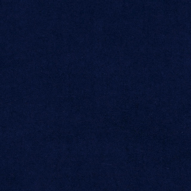 Deep inky indigo plain fabric with a soft velvety pile