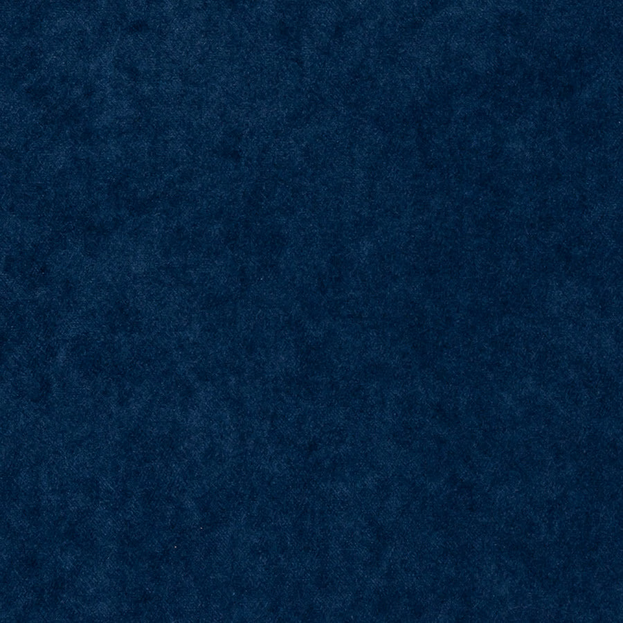 Deep teal-blue velvety fabric swatch with a soft brushed texture