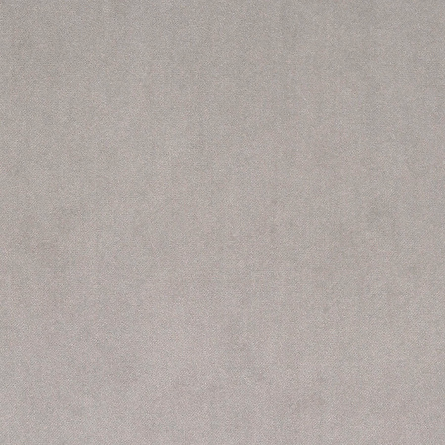 Pale silver-grey plain woven fabric swatch with a soft matte finish