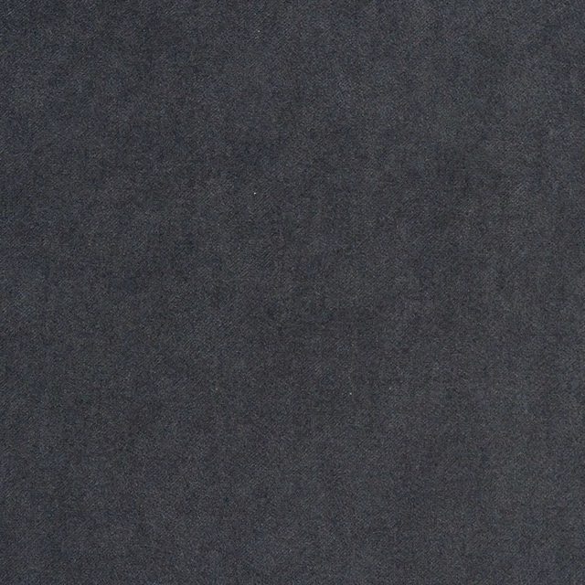Close-up of plain charcoal slate grey woven fabric with a soft matte finish