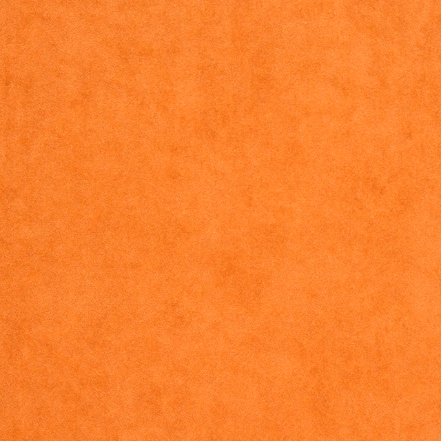 Solid tangerine-orange fabric swatch with a soft matte, velvety-looking surface