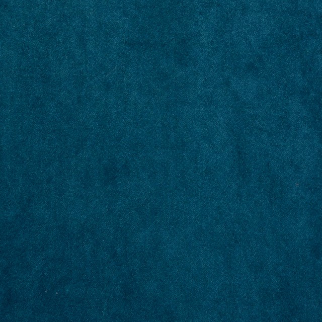 Deep turquoise plain fabric with a soft, brushed surface texture