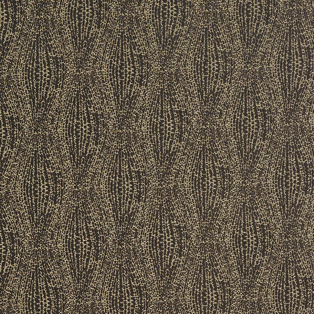 Close-up of Babylon FR Elephant fabric showing a dark brown textured weave with taupe shimmer