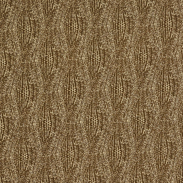 Sand-brown textured woven fabric with subtle metallic flecks and a vertical geometric repeat