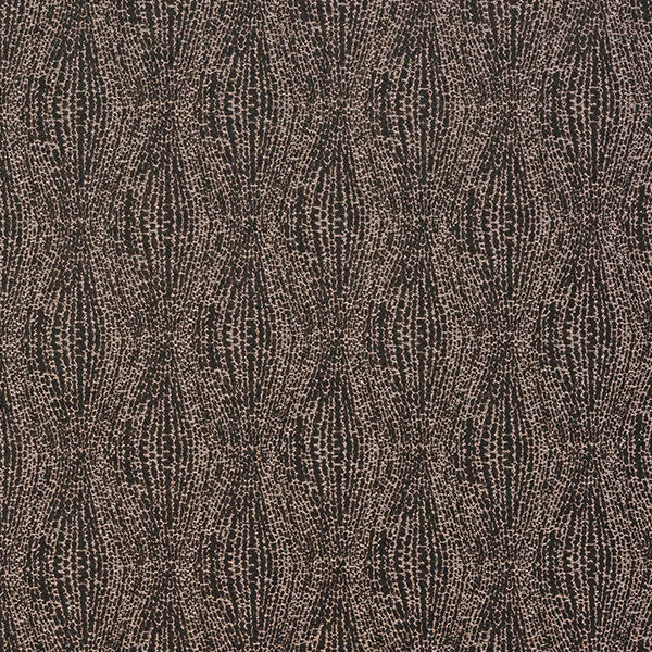 Dark smoky brown abstract woven fabric with fine metallic flecks