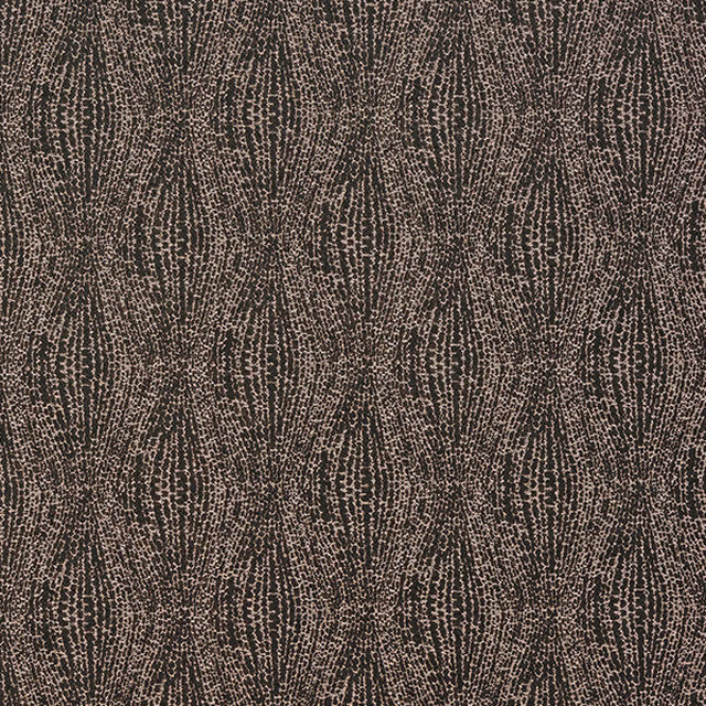 Dark smoky brown abstract woven fabric with fine metallic flecks