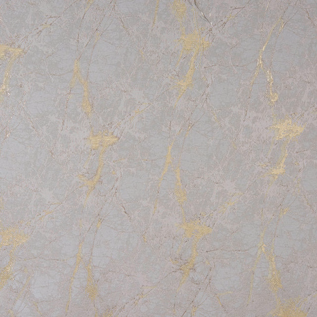 Pale silver-grey abstract fabric with fine gold metallic streaks and soft shimmer