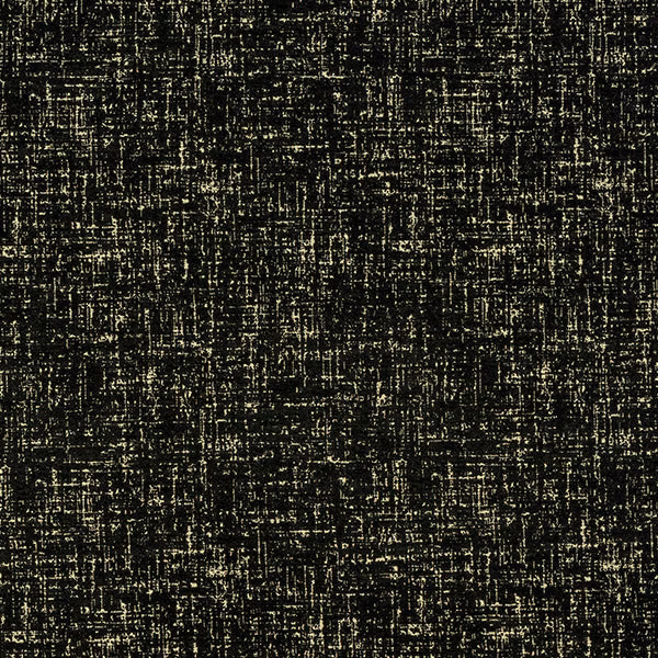 Dark onyx woven fabric with fine gold flecked texture