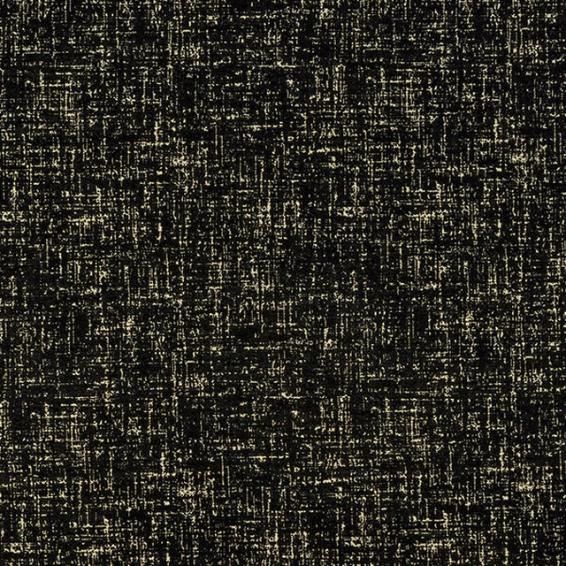 Dark onyx woven fabric with fine gold flecked texture