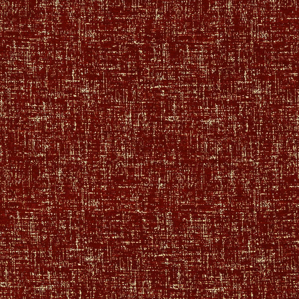 Deep wine-red textured fabric with fine gold shimmer and a small abstract weave