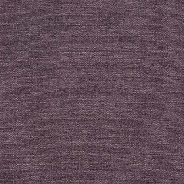 Close-up of muted heathered plum woven upholstery fabric with a fine textured surface.