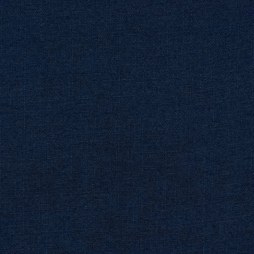 Deep indigo blue plain woven upholstery fabric with a fine matte texture