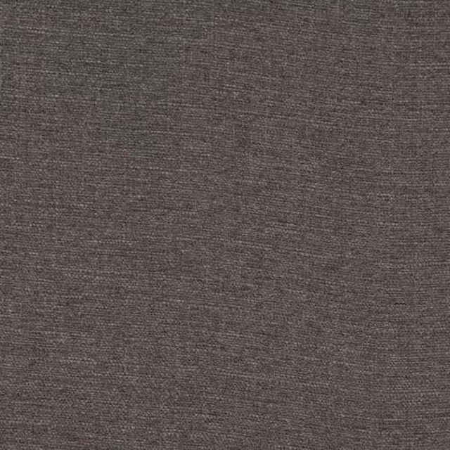 Close-up of deep smoky taupe woven upholstery fabric with fine textured surface