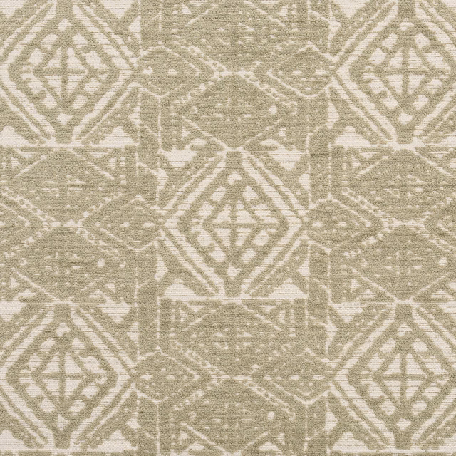 Soft sage geometric upholstery fabric with textured woven diamond motif