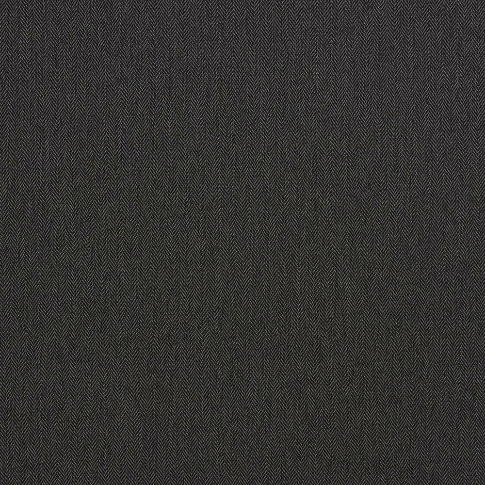 Dark charcoal herringbone fabric with a fine woven texture