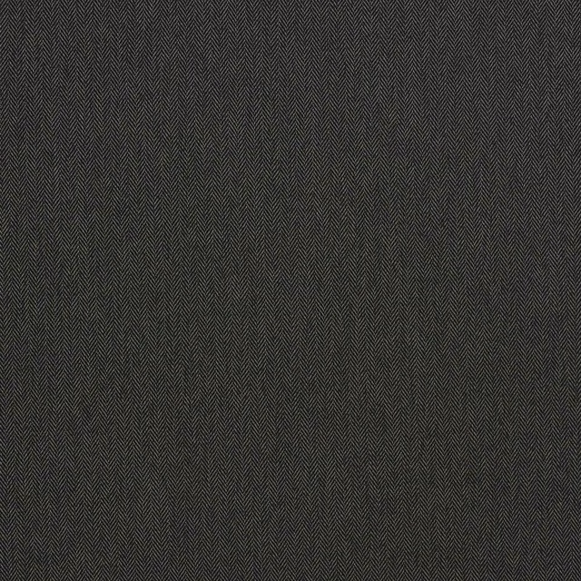 Dark charcoal herringbone fabric with a fine woven texture