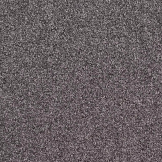 Close-up of soft dove grey woven upholstery fabric with a fine heathered texture