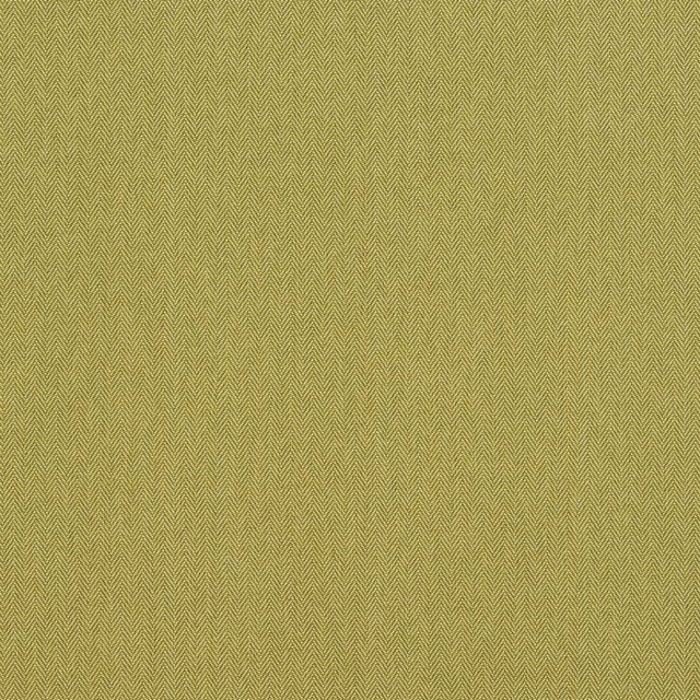 Muted olive green herringbone upholstery swatch with fine woven texture