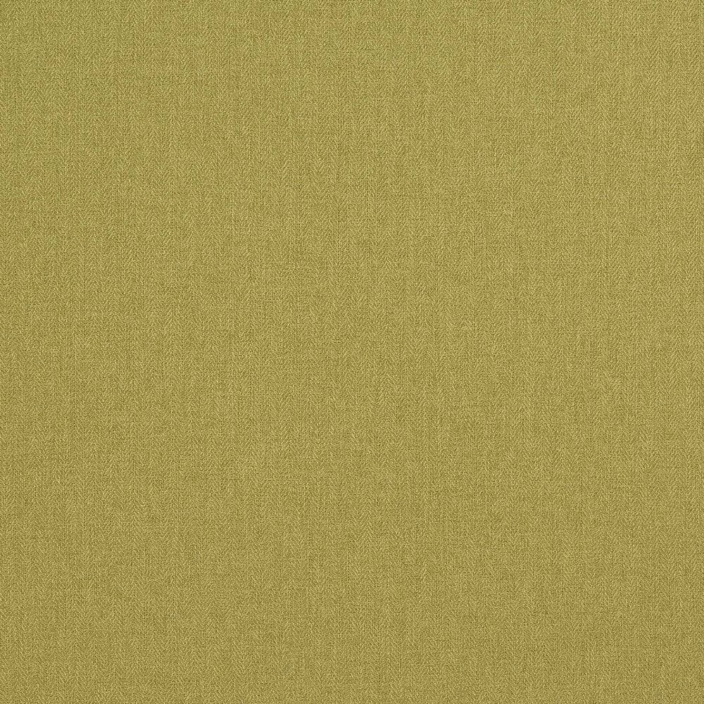 Close-up of lime green woven upholstery fabric with a fine textured surface