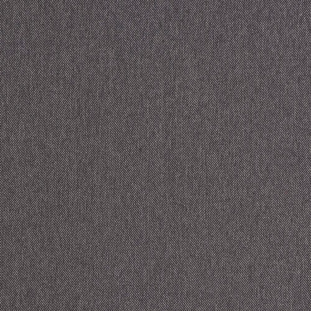 Deep pewter grey herringbone upholstery fabric with fine diagonal weave