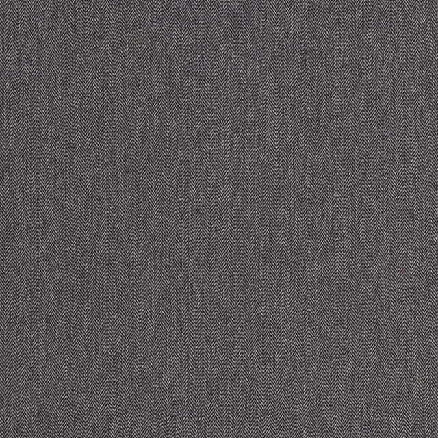 Deep pewter grey herringbone upholstery fabric with fine diagonal weave