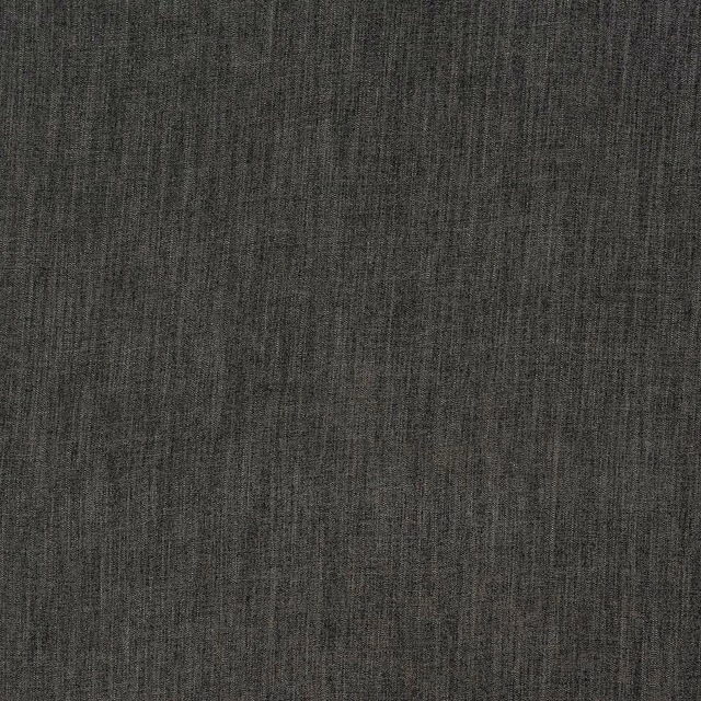 Dark charcoal-grey plain woven upholstery fabric with fine slub texture