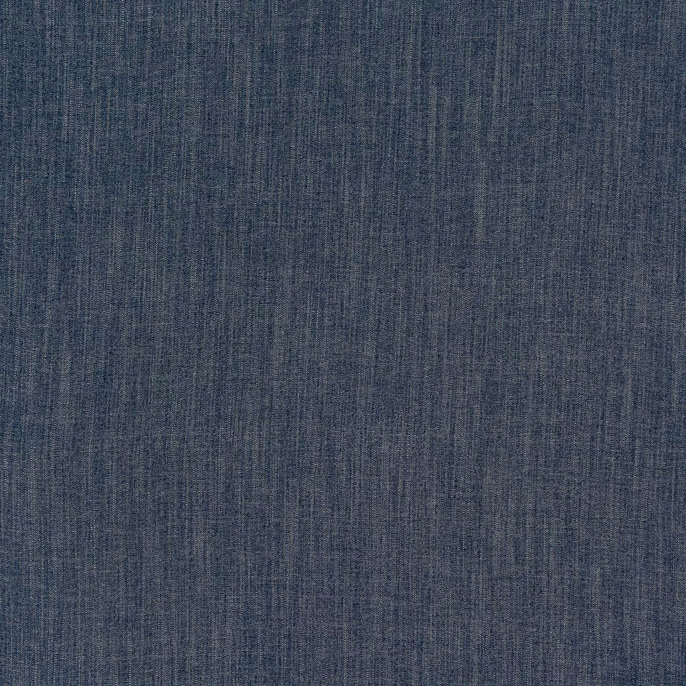 Muted blue-grey woven upholstery fabric with fine vertical texture