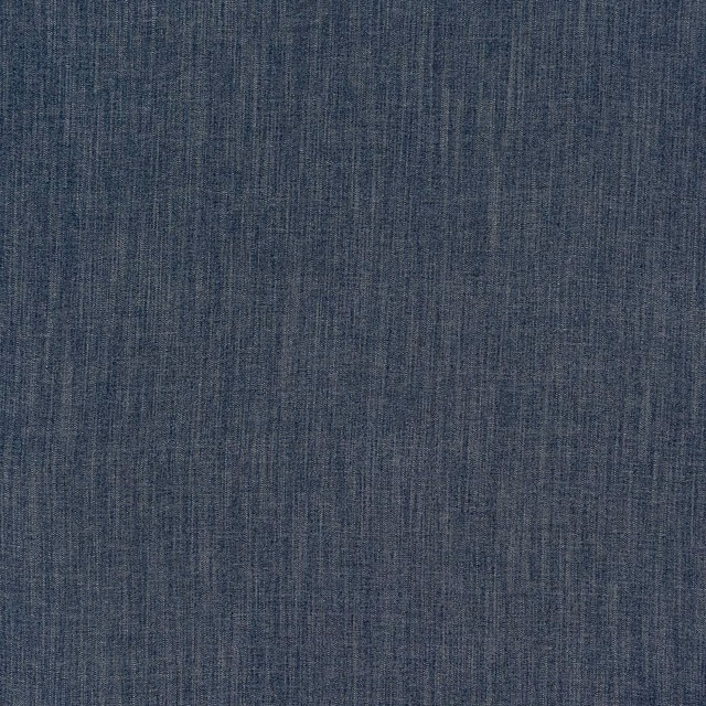 Muted blue-grey woven upholstery fabric with fine vertical texture