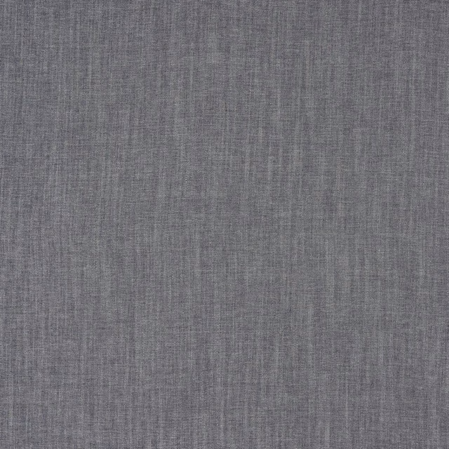 Close-up of muted grape-grey woven upholstery fabric with fine slub texture