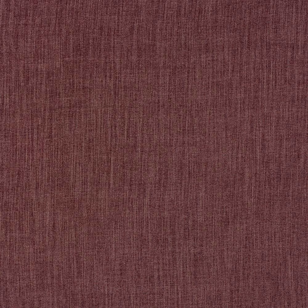 Deep plum woven upholstery fabric with fine vertical slub texture