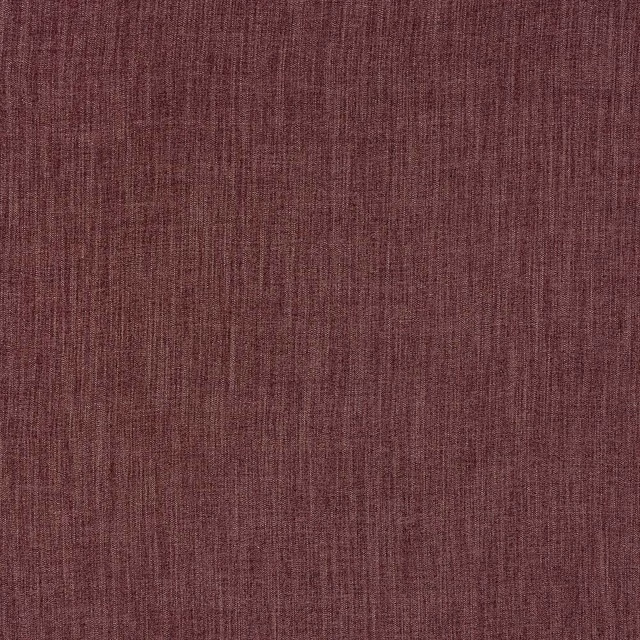 Deep plum woven upholstery fabric with fine vertical slub texture